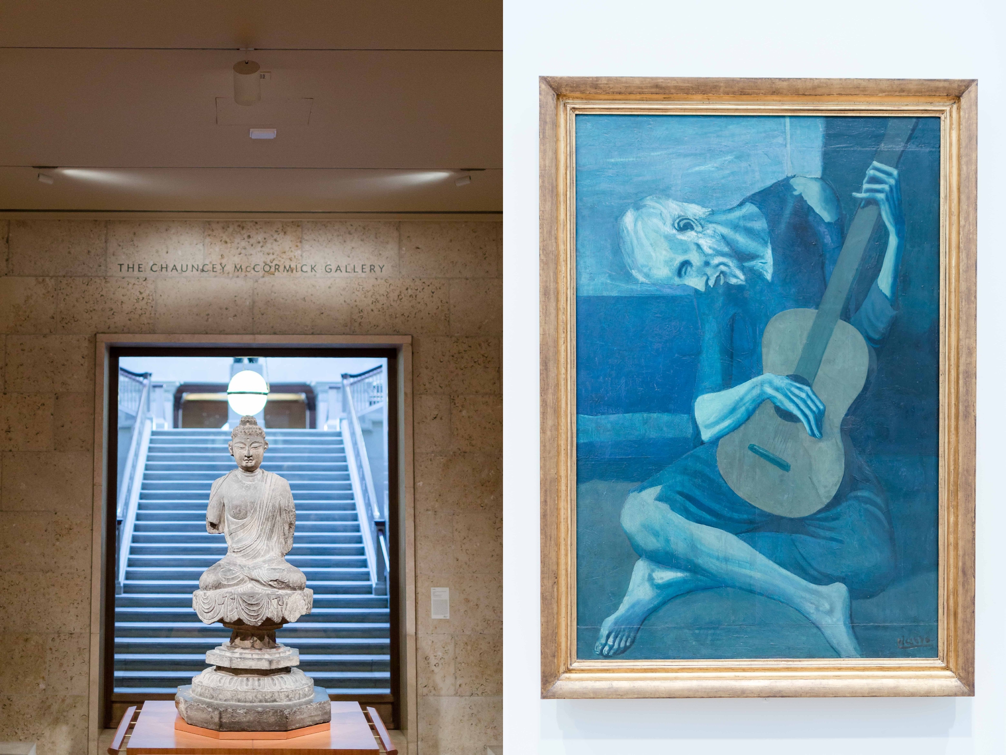 Art Institute Of Chicago. Pablo Picasso the Old Guitarist