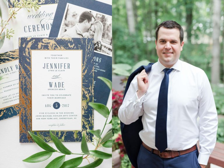 Wade &amp; Jenny A Gold &amp; Navy Wedding at The John Michael