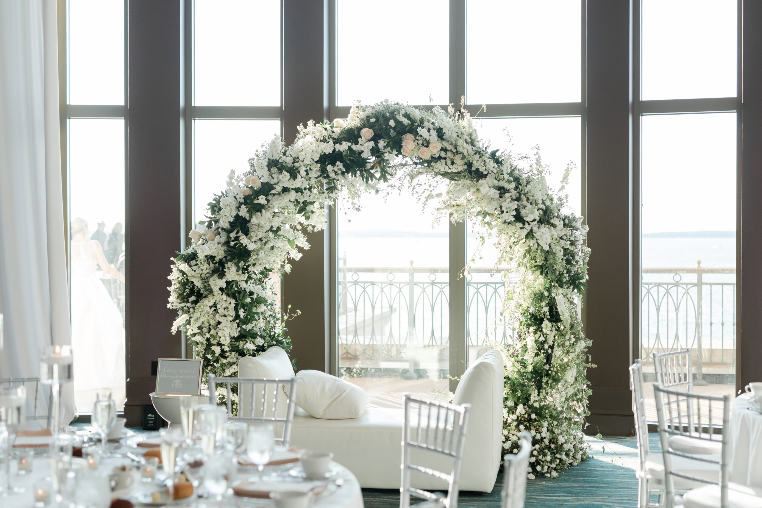 circle-white-luxe-floral-arch-wedding