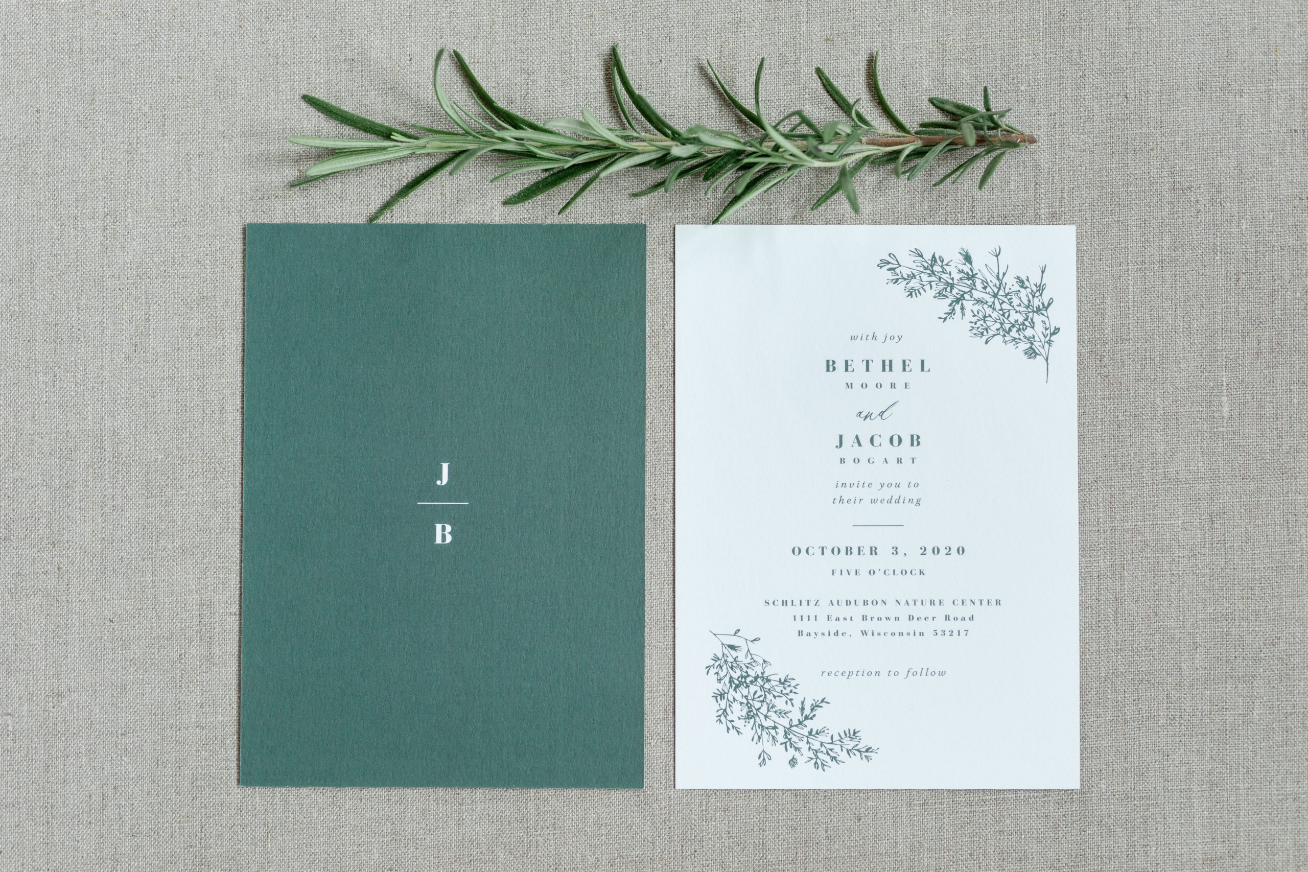 green-white-floral-wedding-invitation-suite