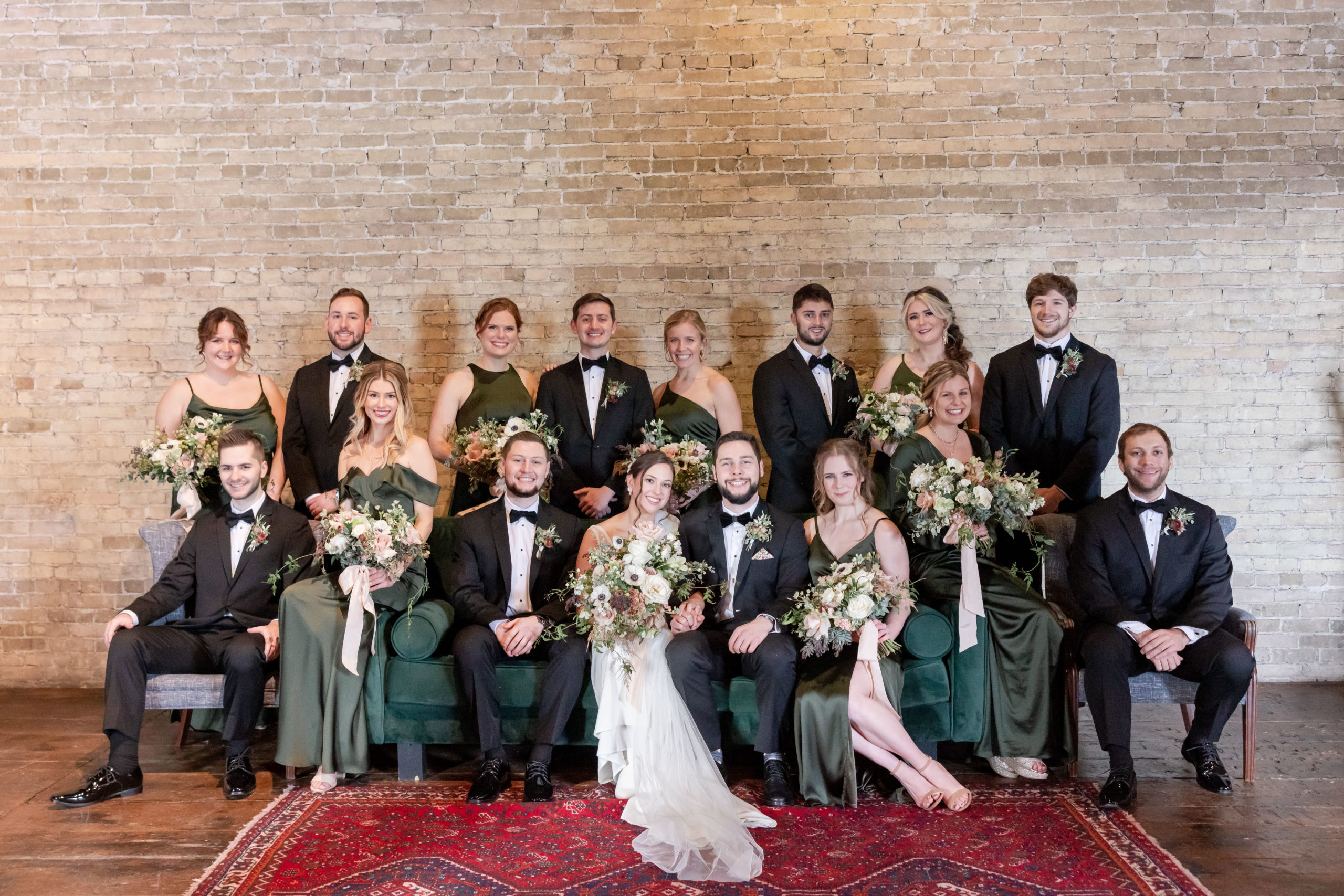 indoor-bridal-party-portrait-lageret-winter-wedding