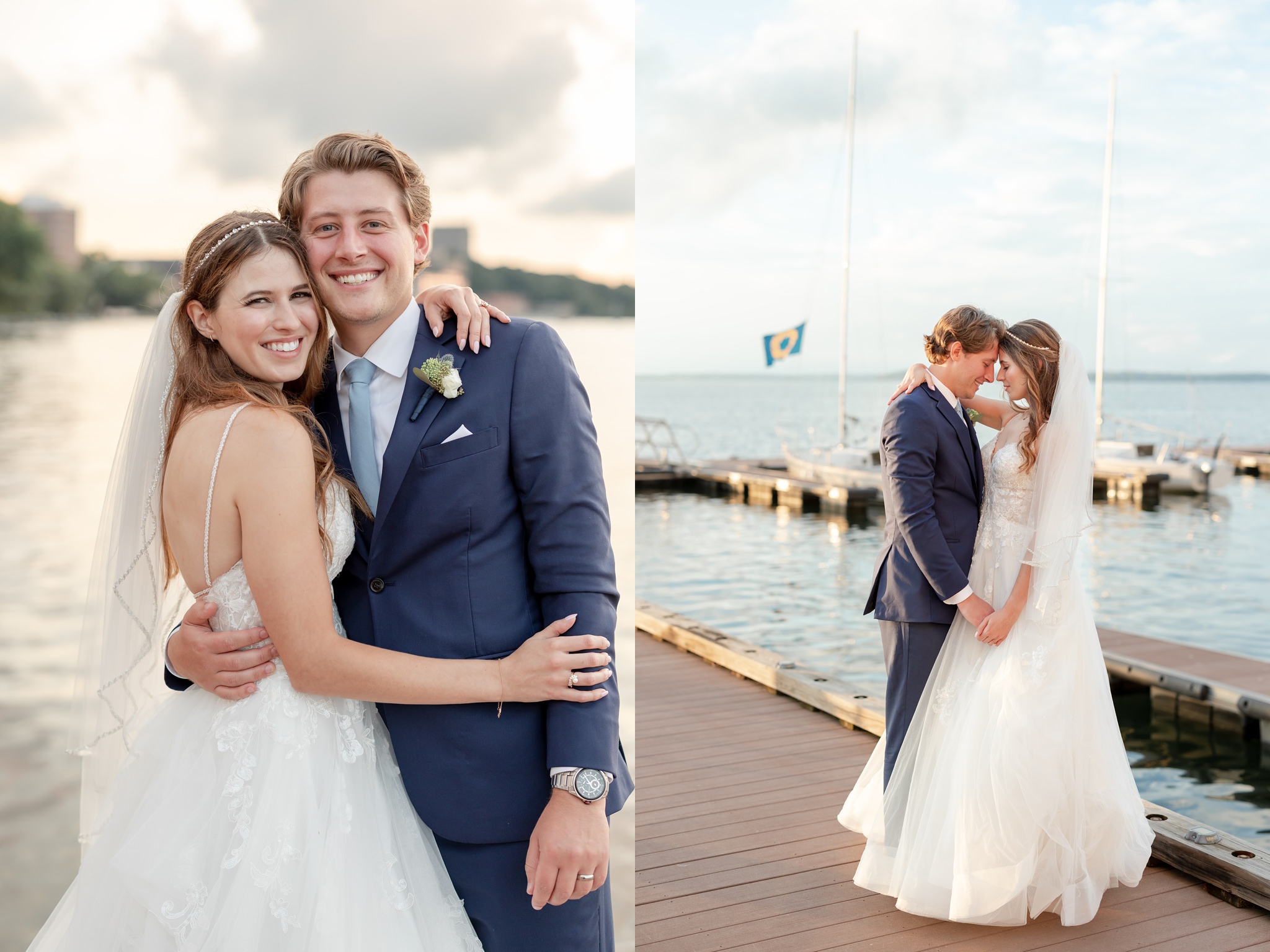 edgewater-summer-wedding-bride-groom-sunset