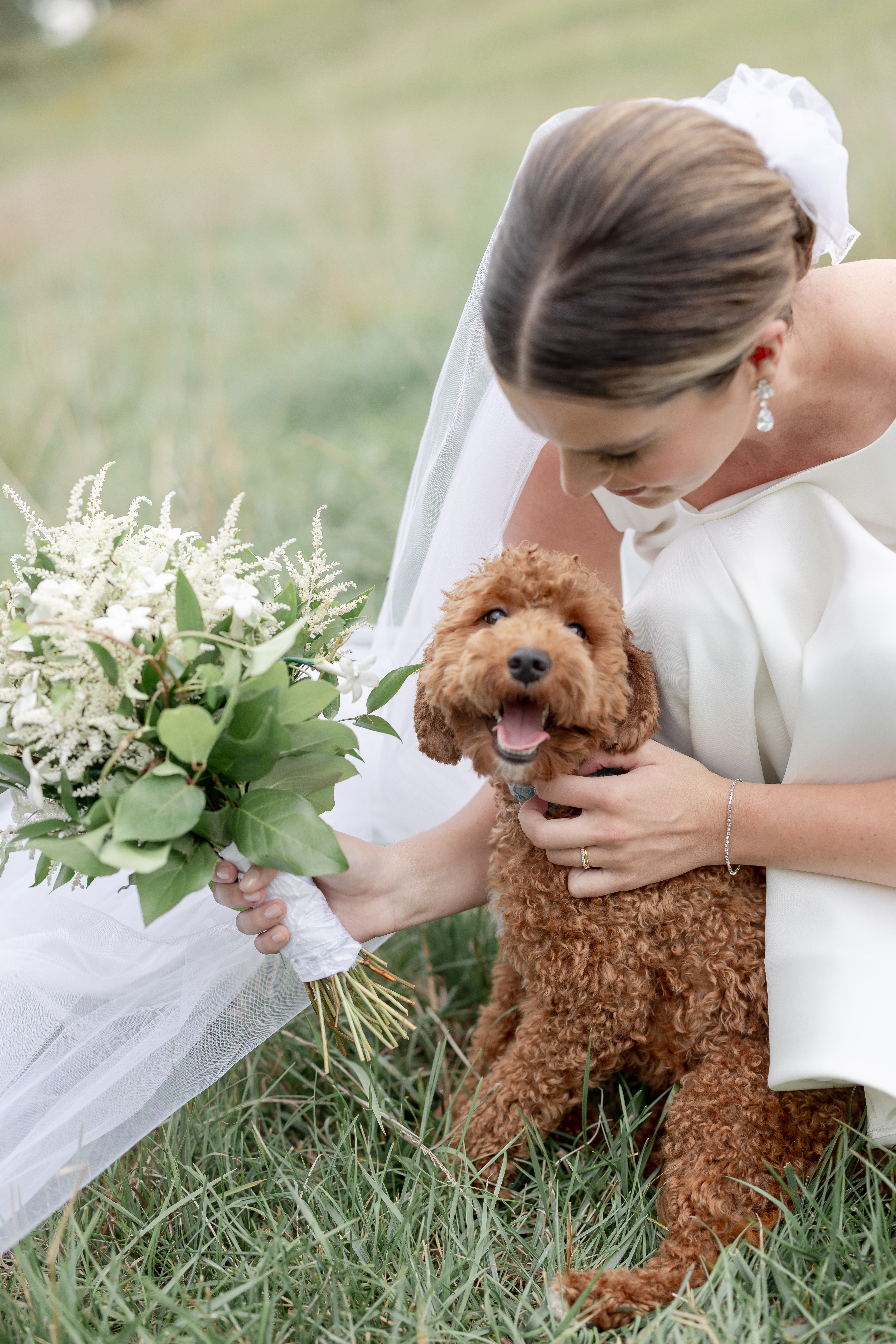 bride-dog-wedding-day