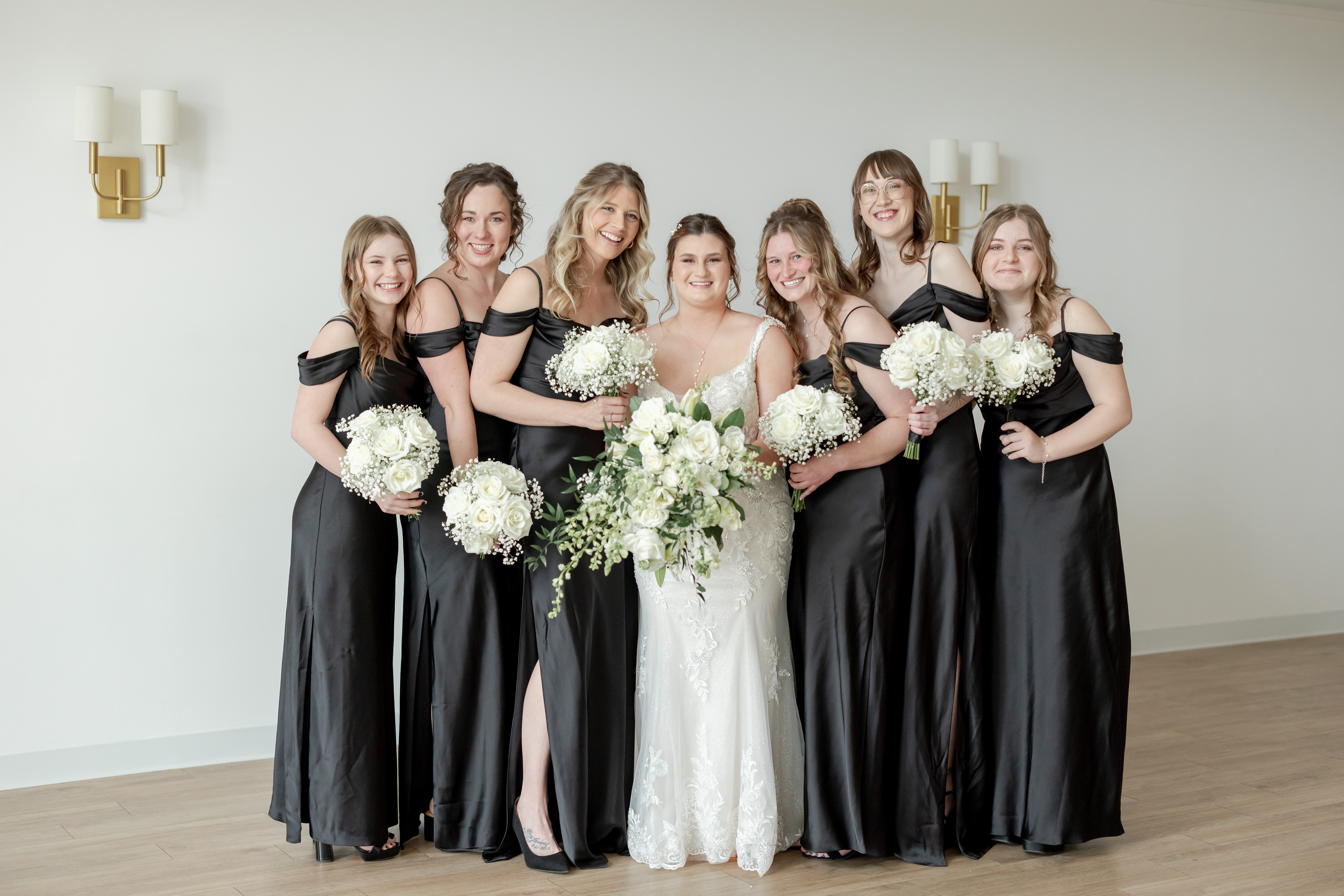 floorlength-satin-bridesmaid-dresses